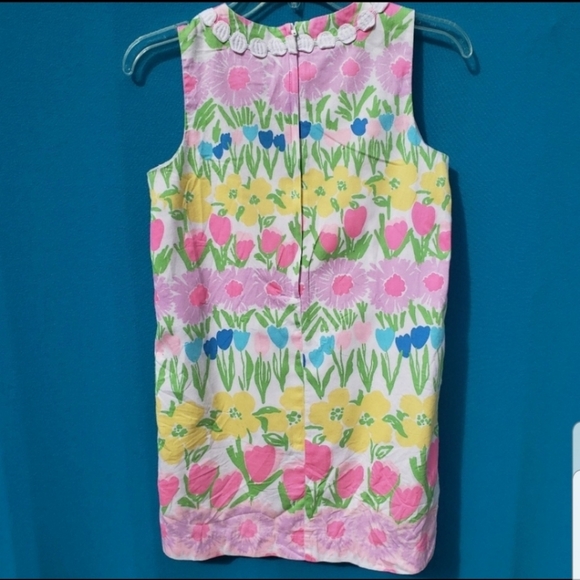 Lilly Pulitzer Girls Floral Line Dance Shift Dress - Picture 2 of 7